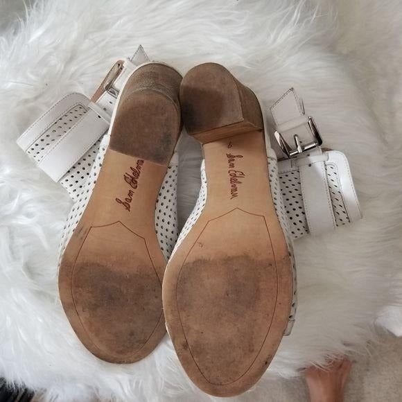 Sam Edelman Emmie Peep Toe Bootie - White | Size 7M (EU 37) - Picture 4 of 6